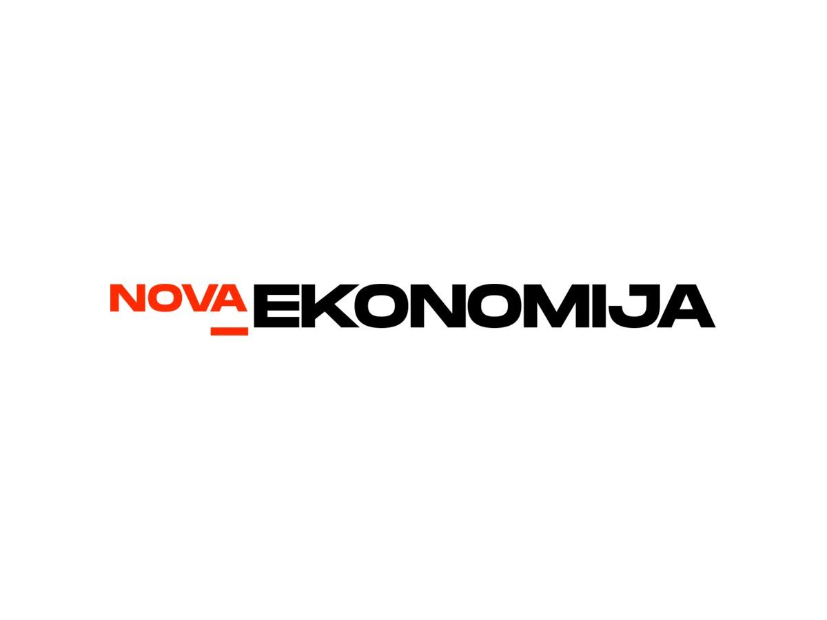 Nova Ekonomija wordmark on a white background